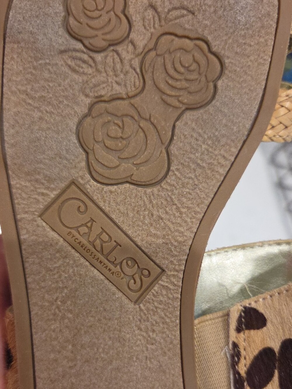 Casual Leopard & Tan Slide Sandals - Women's - Picture 3 of 8